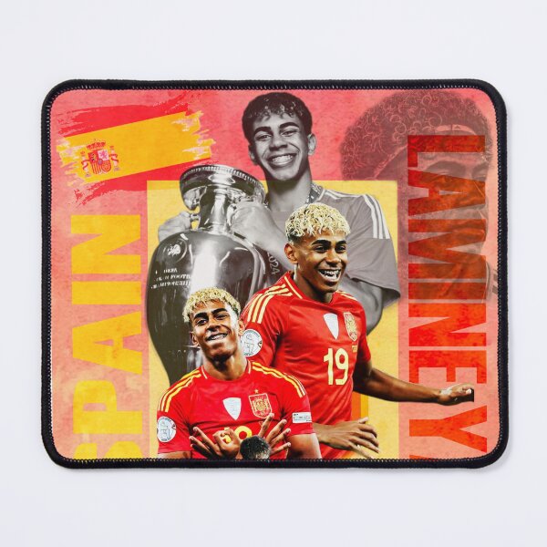Item preview, Lamine Yamal Spain National Team Football Poster Print designed and sold by Af-RT10.