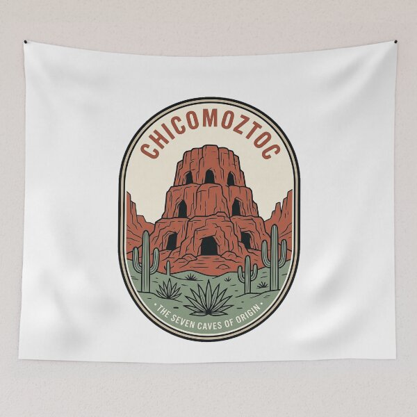 Item preview, Chicomoztoc The Seven Caves of Origin Badge designed and sold by k3rstman1.