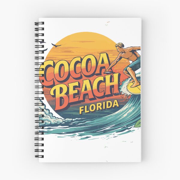 Item preview, Cocoa Beach Surfing Retro T-Shirt designed and sold by Matinez Pink.