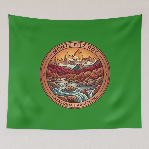 Item preview, Vintage Patagonia Monte Fitz Roy Argentina Mountain Adventure Logo designed and sold by BLUESKY11a.