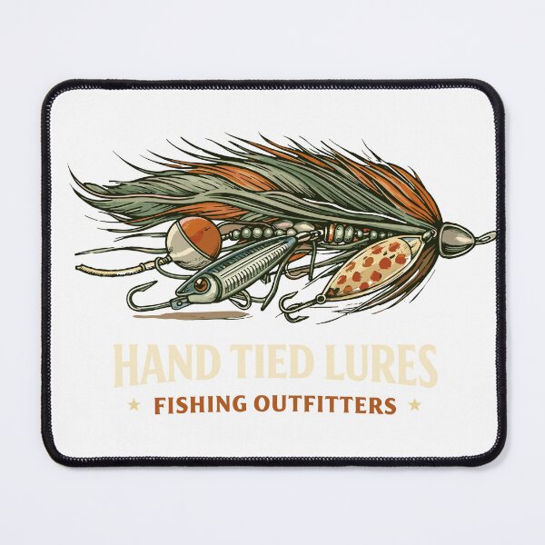 Item preview, Hand Tied Lures Fishing T-Shirt designed and sold by Matinez Pink.