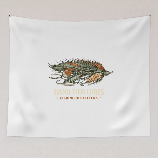 Item preview, Hand Tied Lures Fishing T-Shirt designed and sold by Matinez Pink.