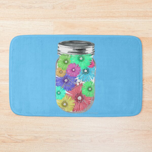 Item preview, Mason Jar Of Daisy Flowers Colorful Fun Botanical Art designed and sold by Sharon Cummings Art.