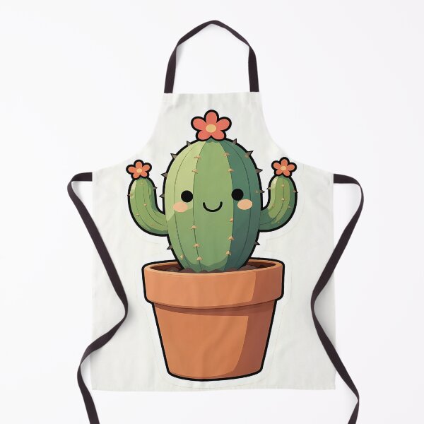Item preview, Cute Happy Cactus Terracotta Pot | Kawaii Plant Lover Design designed and sold by Lyrical Soul.