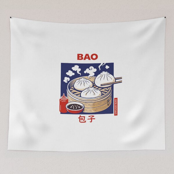 Item preview, Stuffed Buns Chinese Food T-Shirt designed and sold by Matinez Pink.
