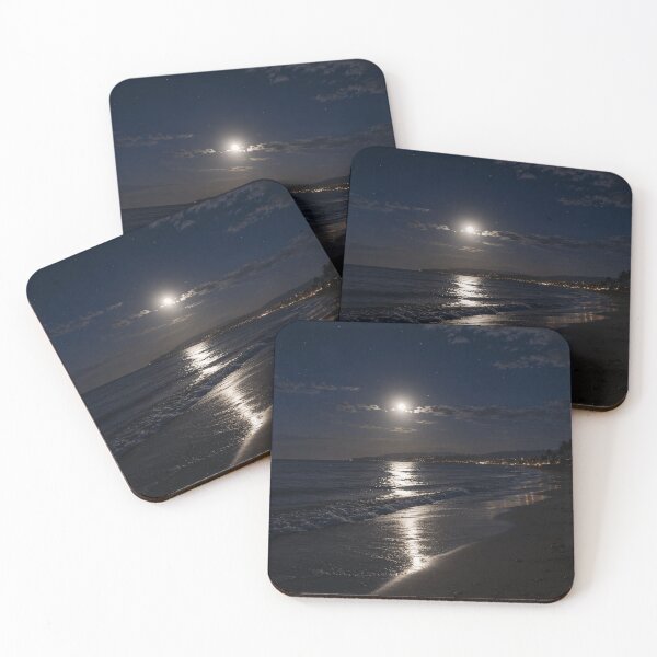 Item preview, Moonlight Reflections on the Ocean Coastal Night designed and sold by AMICO77.