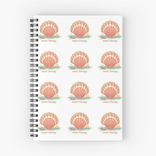 Item preview, Beach Therapy Cute Sea Shell Quote designed and sold by brandingpro.