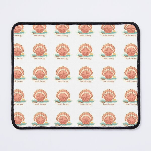 Item preview, Beach Therapy Cute Sea Shell Quote designed and sold by brandingpro.