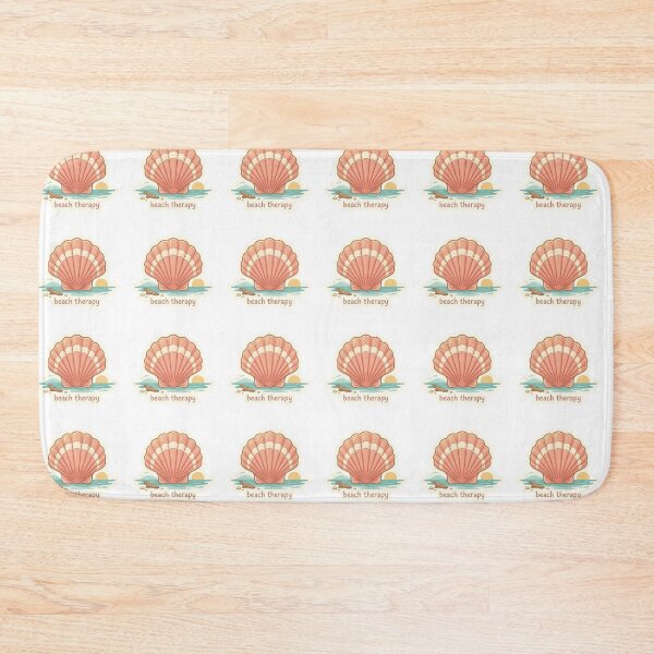Item preview, Beach Therapy Cute Sea Shell Quote designed and sold by brandingpro.