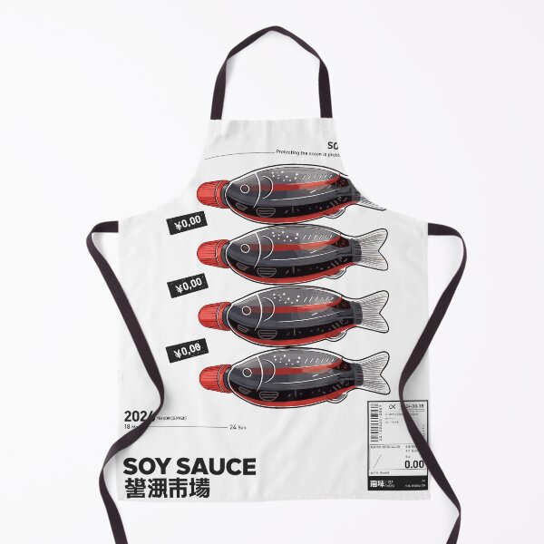 Item preview, Soy Sauce Fish Bottle T-Shirt designed and sold by Matinez Pink.
