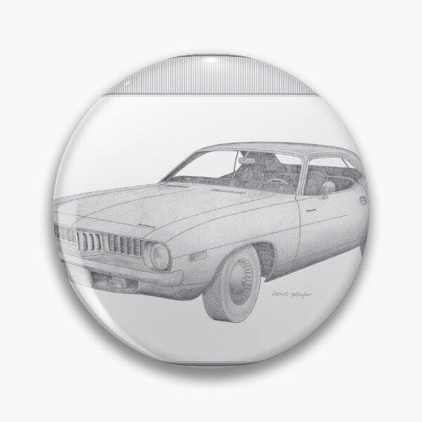 Item preview, Plymouth Barracuda 1972 2 Door Sedan Hand-drawn designed and sold by Classic Car Art Drawings.