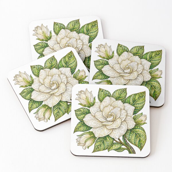 Item preview, Intricate Gardenia designed and sold by PaintedbyCarol.