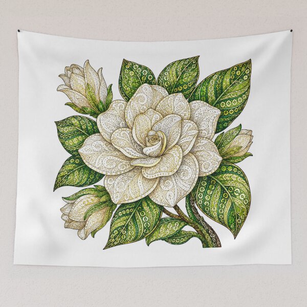 Item preview, Intricate Gardenia designed and sold by PaintedbyCarol.