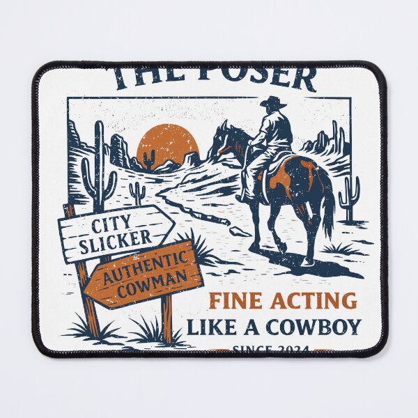 Item preview, Cowboy Poser Western T-Shirt designed and sold by Matinez Pink.