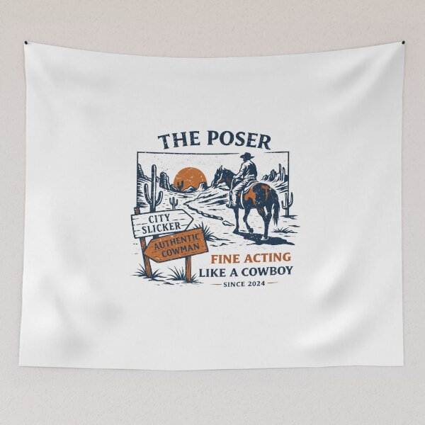 Item preview, Cowboy Poser Western T-Shirt designed and sold by Matinez Pink.