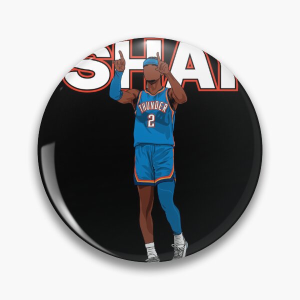 Item preview, Shai Gilgeous Alexander Standing Thunder Poster Design Today designed and sold by SharoKayd.