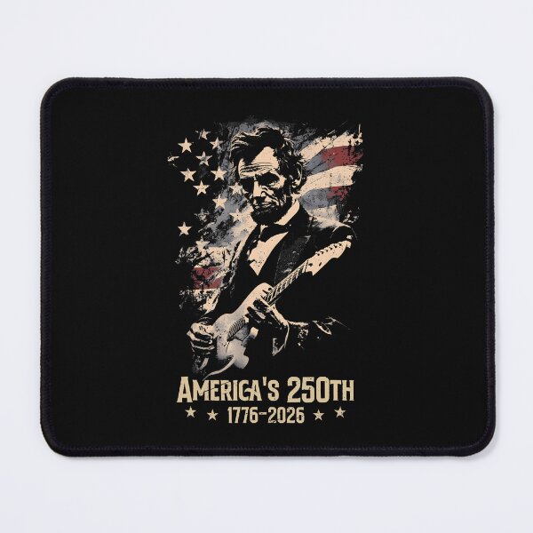 Item preview, Abraham Lincoln Playing Guitar 4Th July 250Th Anniversary designed and sold by Fereskabilon.