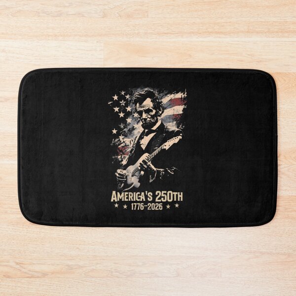 Item preview, Abraham Lincoln Playing Guitar 4Th July 250Th Anniversary designed and sold by Fereskabilon.