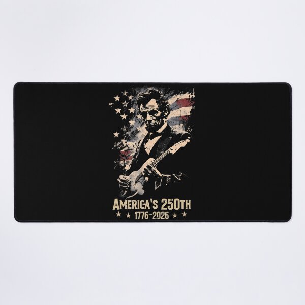 Item preview, Abraham Lincoln Playing Guitar 4Th July 250Th Anniversary designed and sold by Fereskabilon.