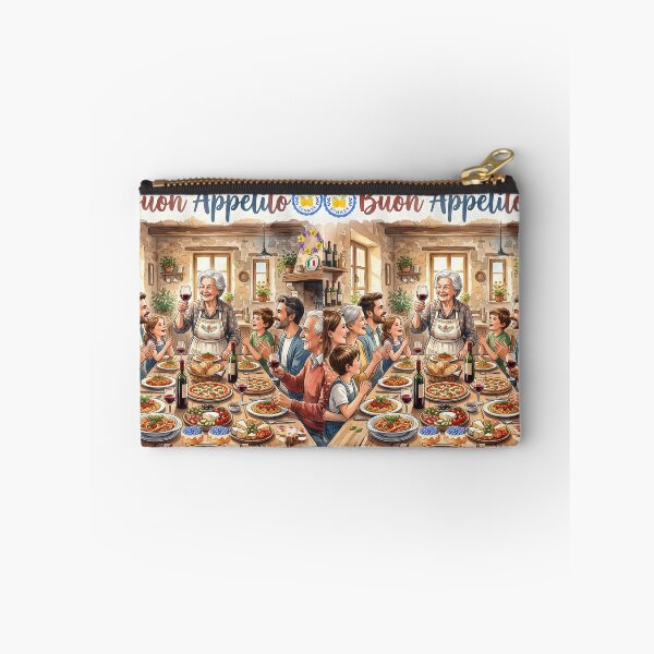 Item preview, Buon Appetito Italian Family Feast Watercolor Illustration, Traditional Rustic Dining and Italian Summer Gathering Art designed and sold by VibranPalette.