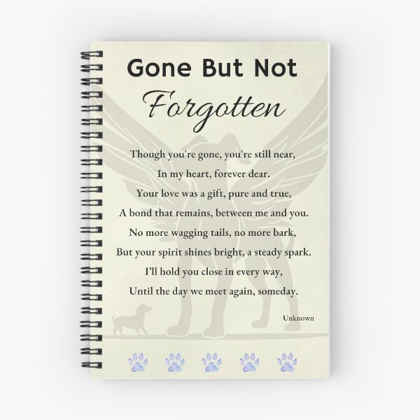 Item preview, My Precious Dog ... Gone But Not Forgotten Grief Poem designed and sold by AnimalVibes.