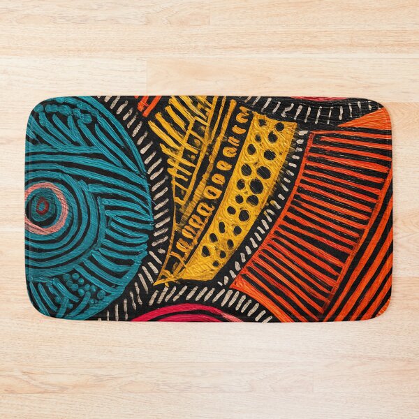 Item preview, Australian Aboriginal Art Tribal Wall Painting designed and sold by GrinGalore.