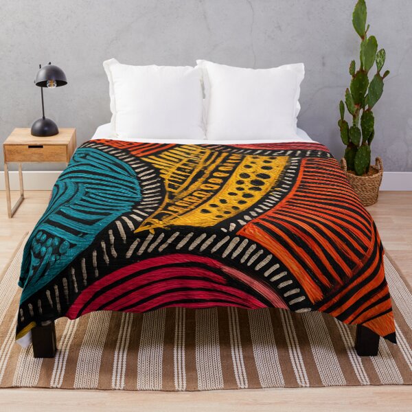 Item preview, Australian Aboriginal Art Tribal Wall Painting designed and sold by GrinGalore.