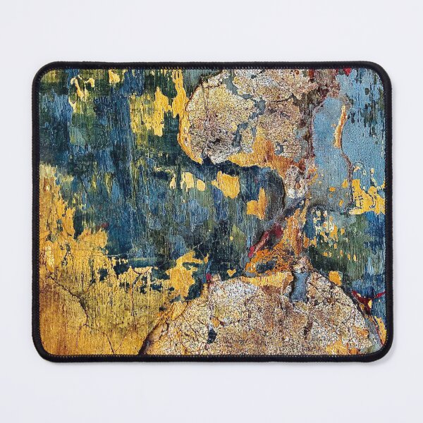 Item preview, Aqua Blue Red and Yellow Shabby Chic Grunge wall Texture spain. designed and sold by Jonnekesart.