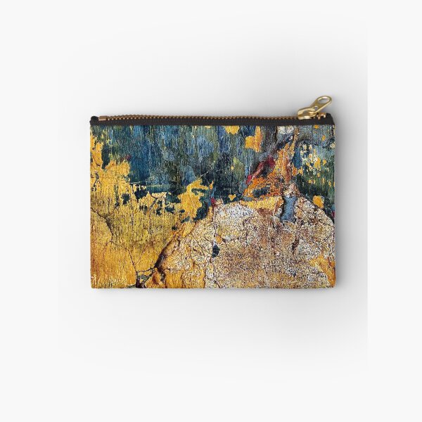 Item preview,    Aqua Blue Red and Yellow Shabby Chic Grunge wall Texture spain. designed and sold by Jonnekesart.