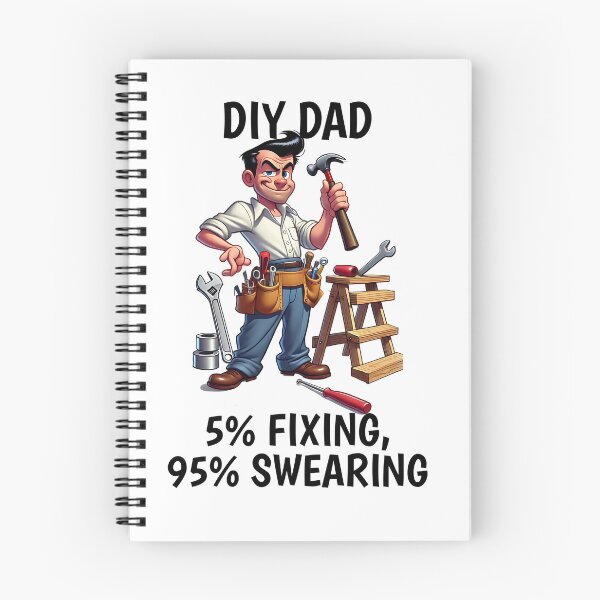 Item preview, DIY Dad 5 percent Fixing 95 percent Swearing T-shirt | Handyman Tools Tee designed and sold by SimpleJoy-SJT.