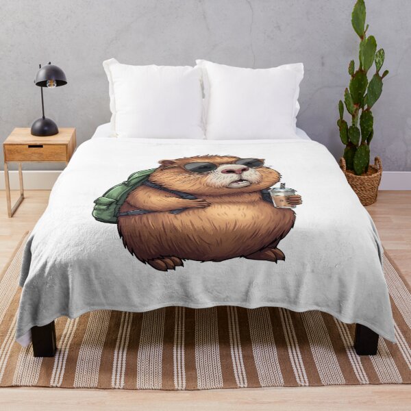 Item preview, Cute Capybara Bubble Tea Sticker Illustration designed and sold by Kavya Art.