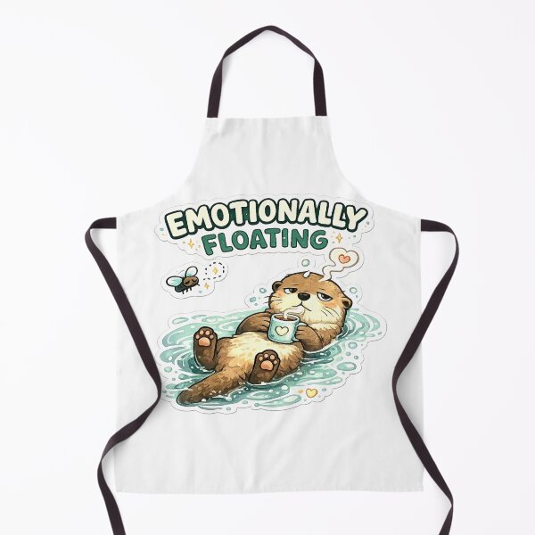 Item preview, Emotionally Floating – Cozy Otter Meme Sticker designed and sold by Naturalite19.