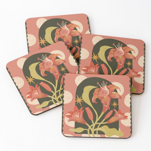 Item preview, Woman Lilies Bubble Print designed and sold by bymarimar.