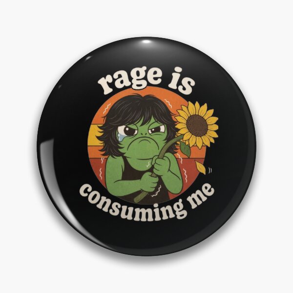 Item preview, Funny Frog Graphic Tee Rage is Consuming Me Sarcastic Meme designed and sold by clothesy7.