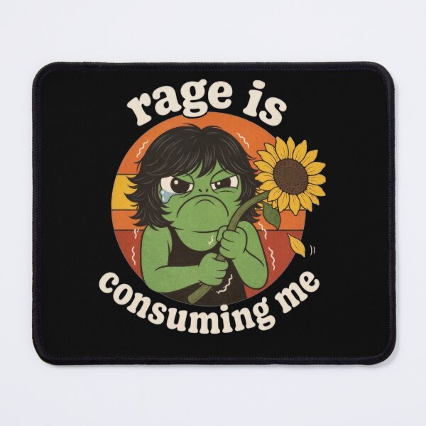 Item preview, Funny Frog Graphic Tee Rage is Consuming Me Sarcastic Meme designed and sold by clothesy7.