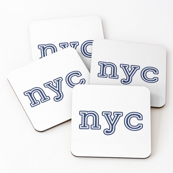 Item preview, Minimalist NYC Double Line Navy Blue Typography Design designed and sold by NapoliApparel.