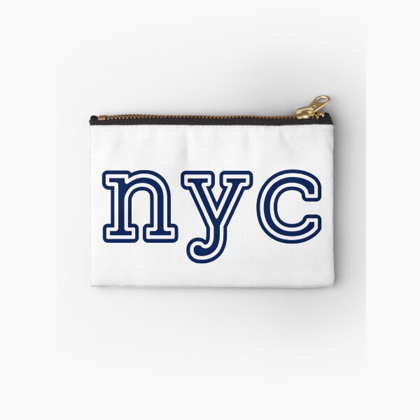 Item preview, Minimalist NYC Double Line Navy Blue Typography Design designed and sold by NapoliApparel.