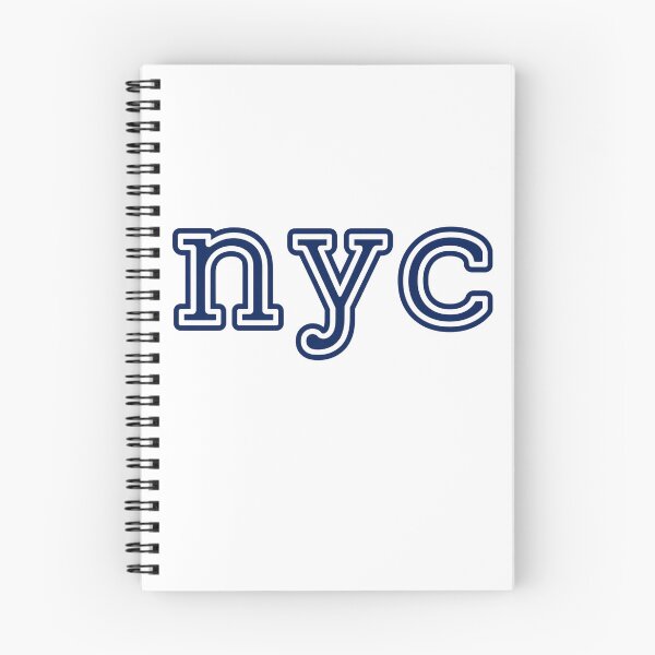 Item preview, Minimalist NYC Double Line Navy Blue Typography Design designed and sold by NapoliApparel.