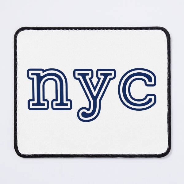 Item preview, Minimalist NYC Double Line Navy Blue Typography Design designed and sold by NapoliApparel.