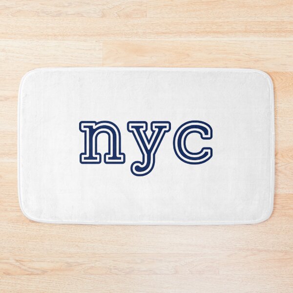 Item preview, Minimalist NYC Double Line Navy Blue Typography Design designed and sold by NapoliApparel.