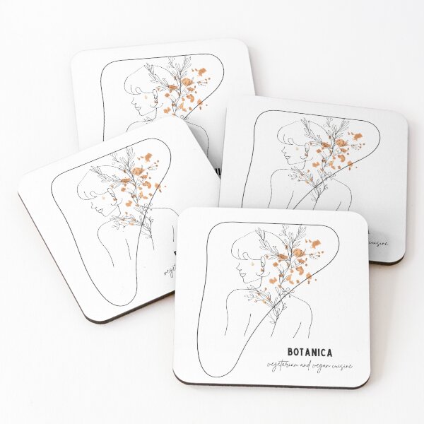 Item preview, Minimalist Botanica Line Art Female Profile Design  designed and sold by naturetouchbio2.