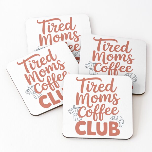 Item preview, Retro Tired Mom Coffee Club 2 Women Mom Life Mothers Day designed and sold by Dabbing Turtle Designs.