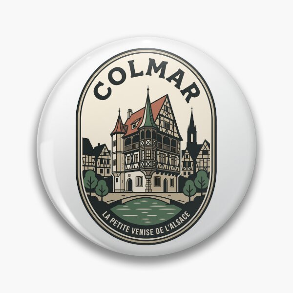 Item preview, Vintage Colmar France Alsace Travel Badge designed and sold by k3rstman1.