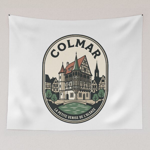 Item preview, Vintage Colmar France Alsace Travel Badge designed and sold by k3rstman1.