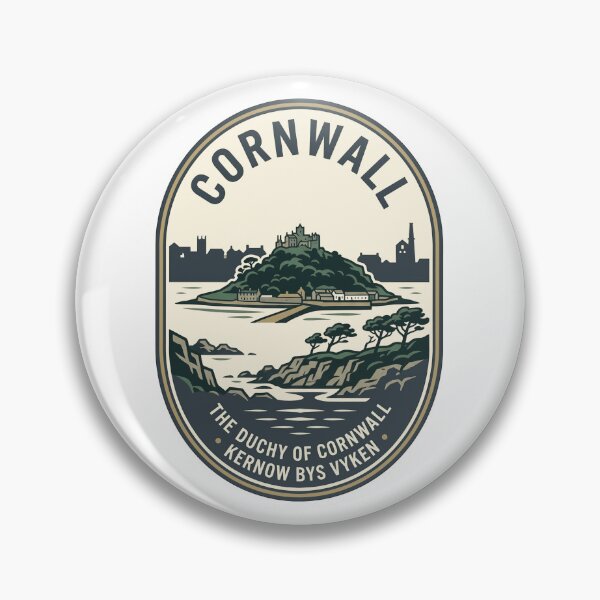 Item preview, Vintage Cornwall St Michaels Mount Coastal Emblem designed and sold by k3rstman1.