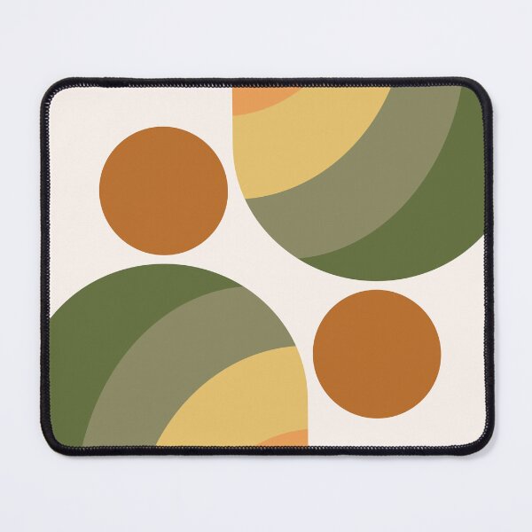 Item preview, Mid Century Modern Geometric Arch in Warm Clay Meadow designed and sold by nineFlorals.