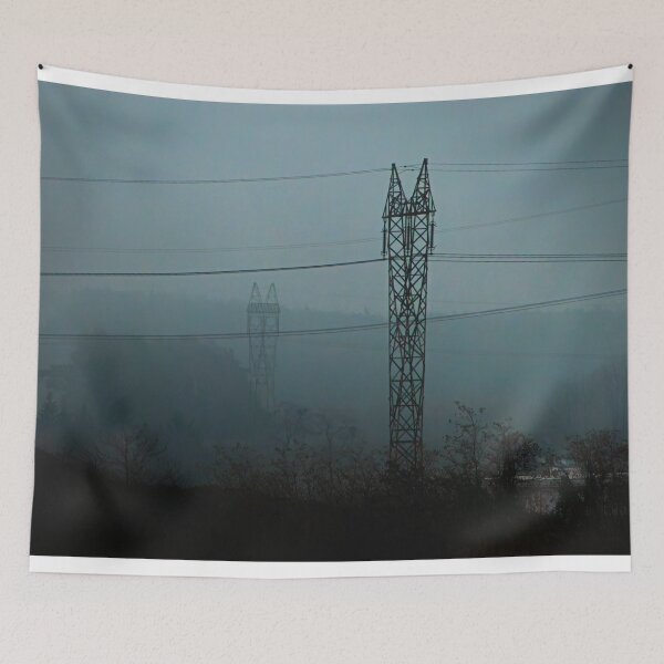 Item preview, Power Lines In Fog designed and sold by LueNoir.