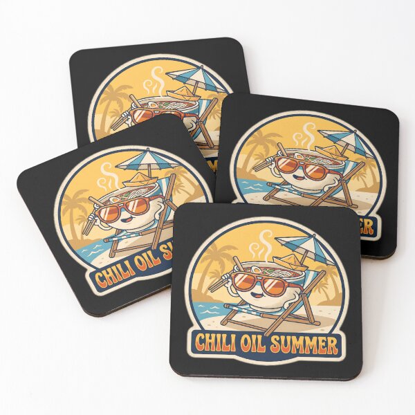 Item preview, Chili Oil Summer Retro Ramen Beach Vacation designed and sold by Oommen Studio .