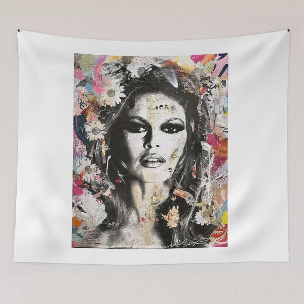 Item preview, Pop Art - Portrait Patchwork Flowers Urban Edition designed and sold by AnimeShin.