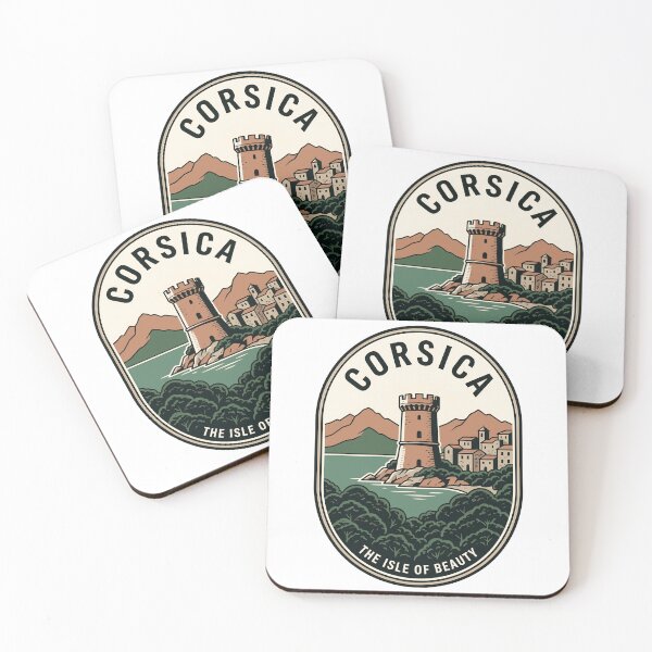 Item preview, Vintage Corsica Isle of Beauty Travel Badge designed and sold by k3rstman1.